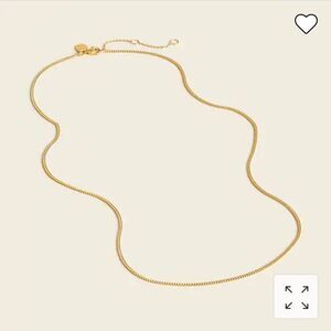 J. Crew Demi-fine 14k gold-plated 20” curb chain necklace. NWT.